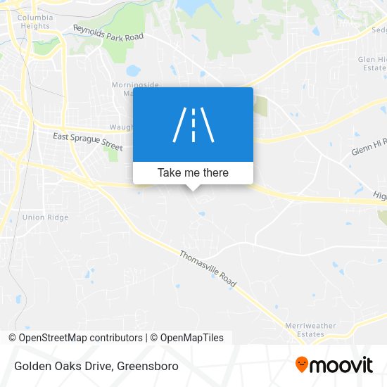 Golden Oaks Drive map