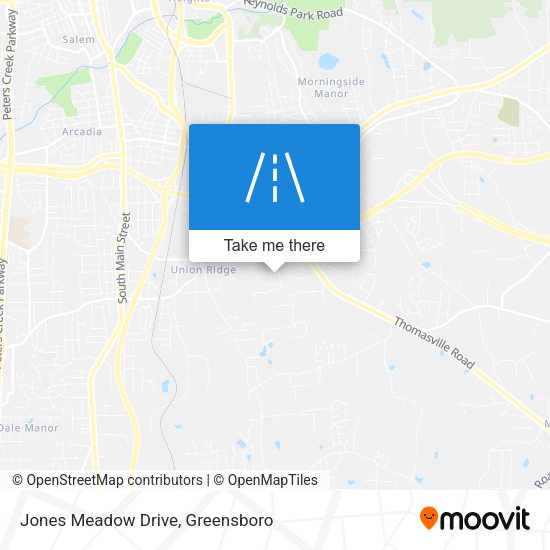 Jones Meadow Drive map