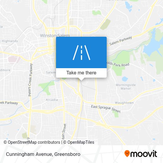 Mapa de Cunningham Avenue