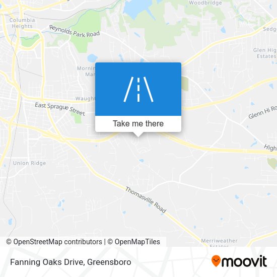 Fanning Oaks Drive map