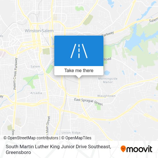 South Martin Luther King Junior Drive Southeast map