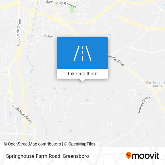 Springhouse Farm Road map