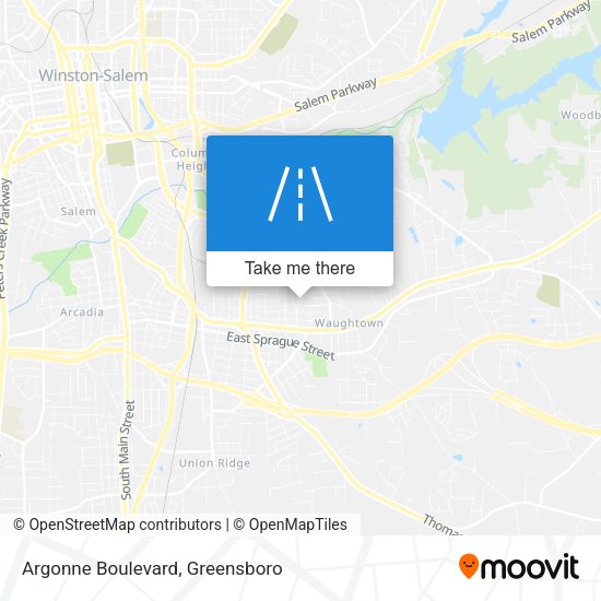 Mapa de Argonne Boulevard