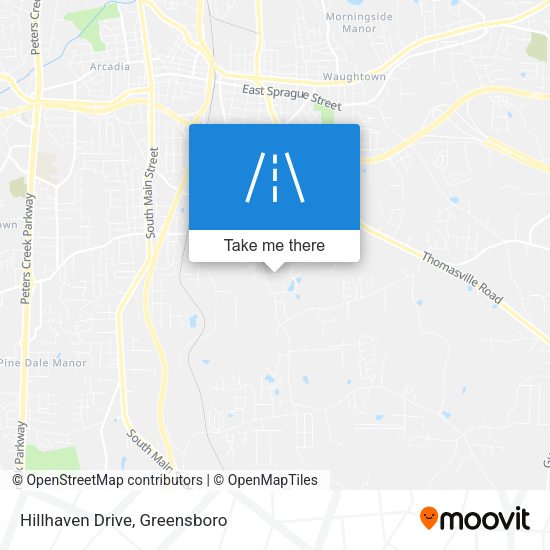 Hillhaven Drive map