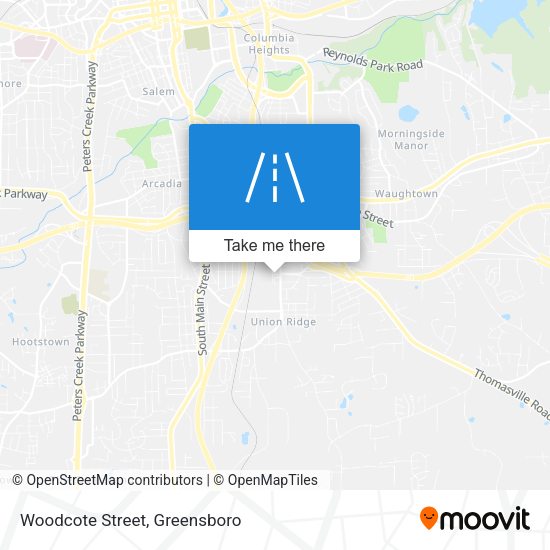 Woodcote Street map