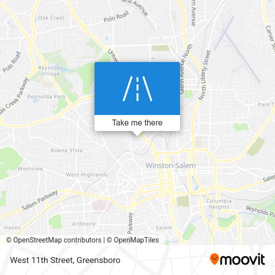West 11th Street map