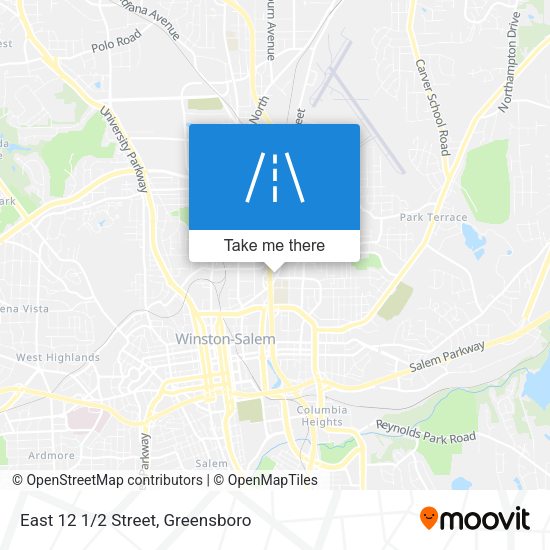 East 12 1/2 Street map