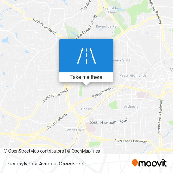 Pennsylvania Avenue map