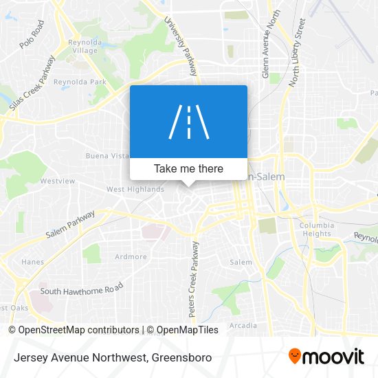 Mapa de Jersey Avenue Northwest