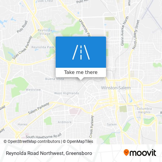 Mapa de Reynolda Road Northwest