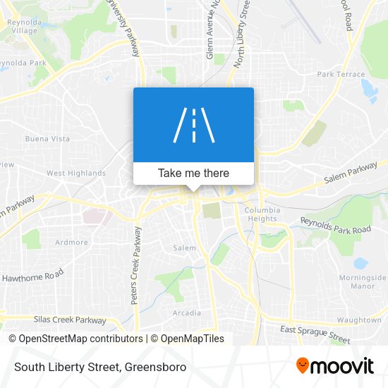 Mapa de South Liberty Street