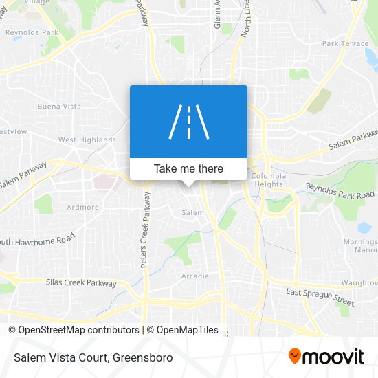 Salem Vista Court map