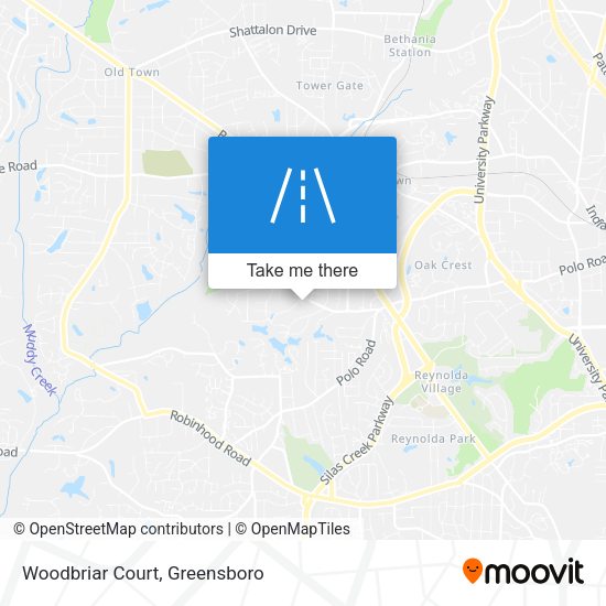 Mapa de Woodbriar Court