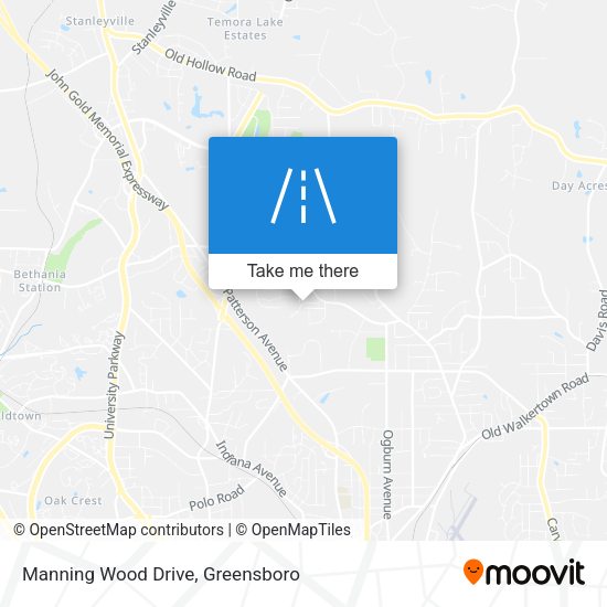 Manning Wood Drive map