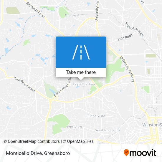 Mapa de Monticello Drive