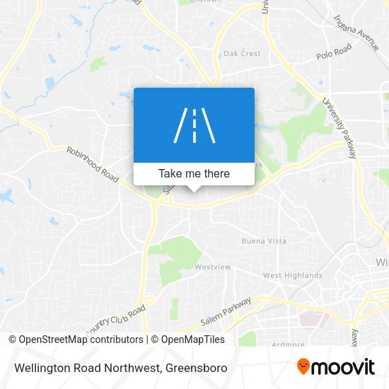 Wellington Road Northwest map