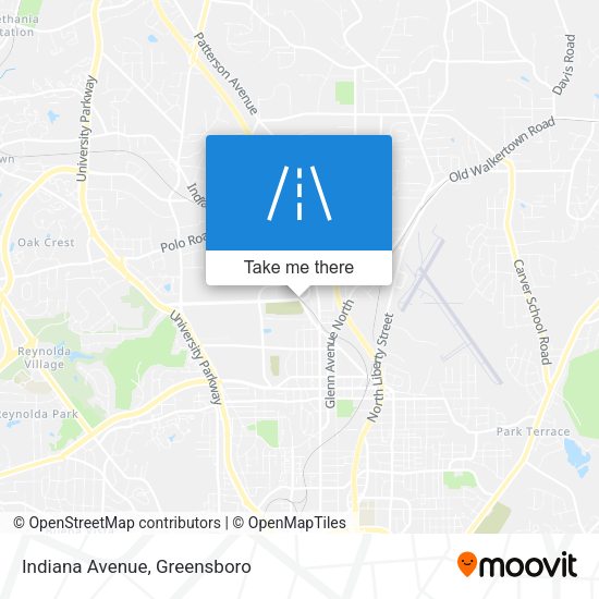 Indiana Avenue map