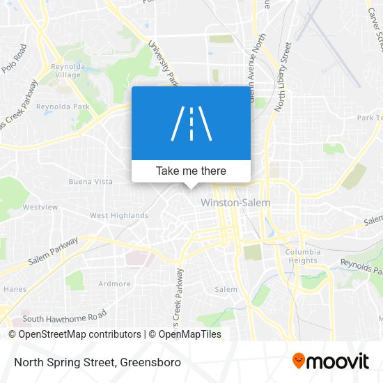 North Spring Street map