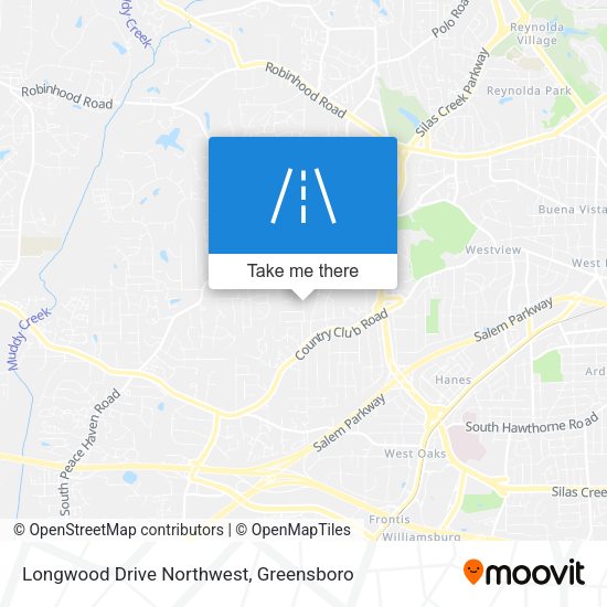 Longwood Drive Northwest map