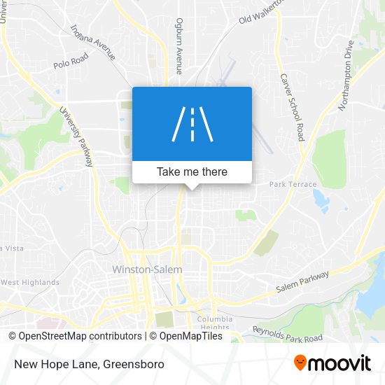 Mapa de New Hope Lane