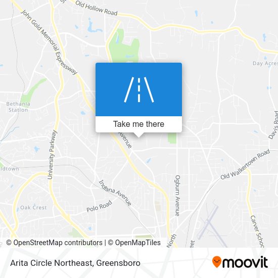 Arita Circle Northeast map