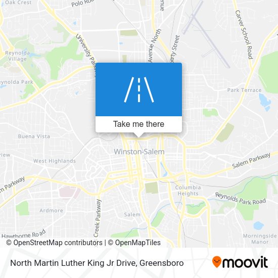 Mapa de North Martin Luther King Jr Drive