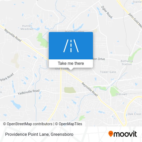 Providence Point Lane map