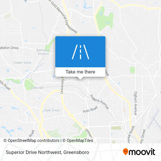 Mapa de Superior Drive Northwest