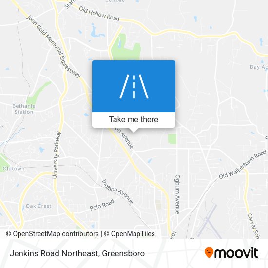 Jenkins Road Northeast map