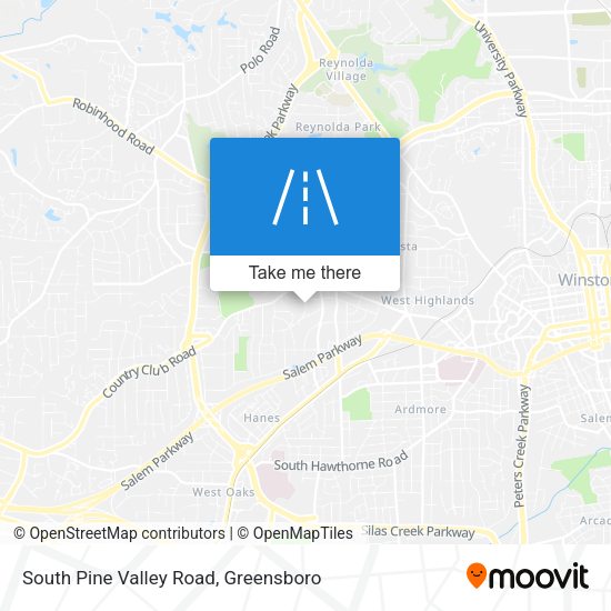 Mapa de South Pine Valley Road