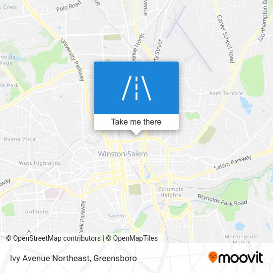 Ivy Avenue Northeast map