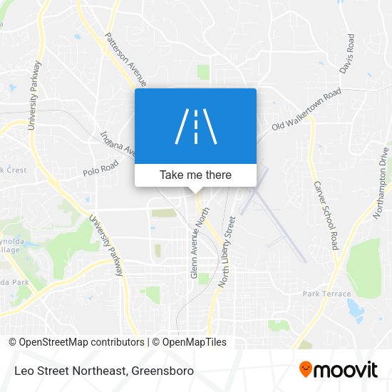 Mapa de Leo Street Northeast