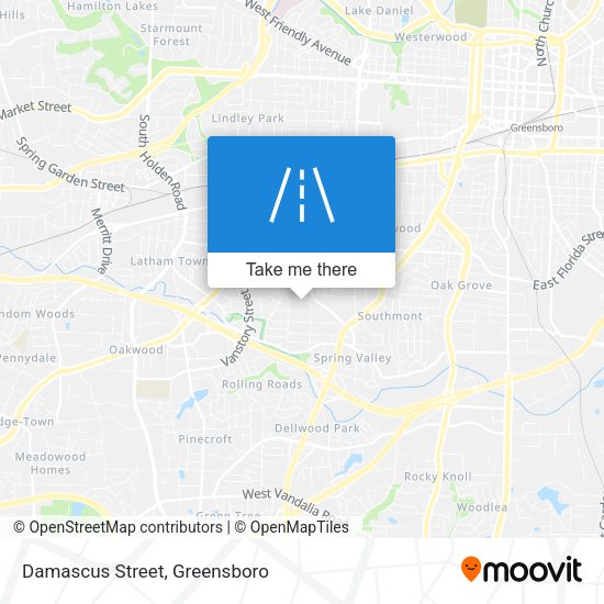 Damascus Street map