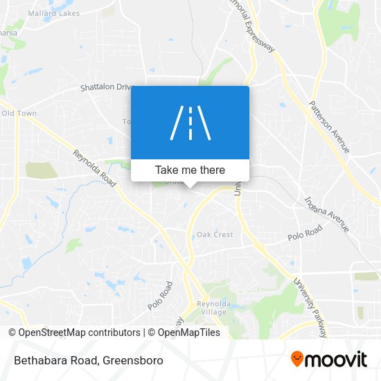 Mapa de Bethabara Road
