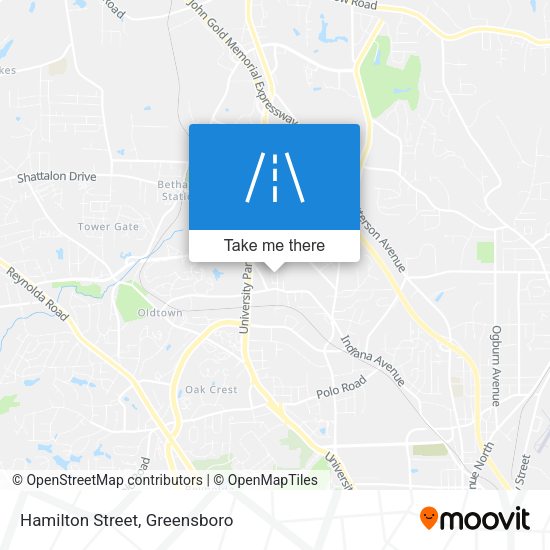 Hamilton Street map