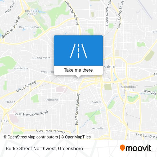 Burke Street Northwest map