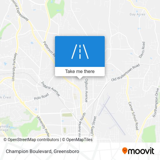 Champion Boulevard map