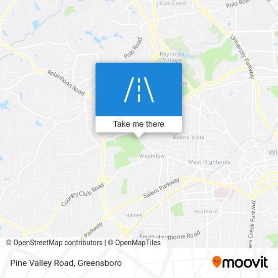 Mapa de Pine Valley Road