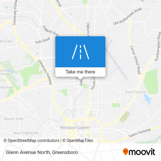 Glenn Avenue North map