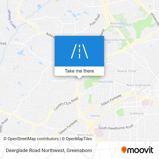 Deerglade Road Northwest map