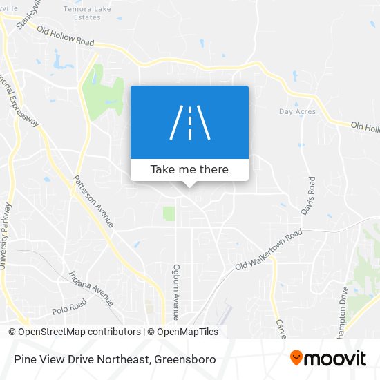 Pine View Drive Northeast map