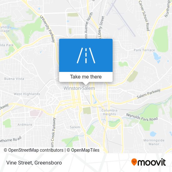 Mapa de Vine Street