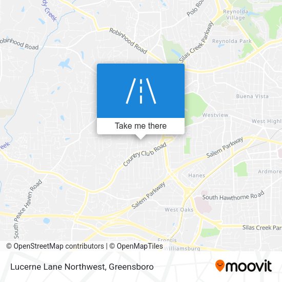 Lucerne Lane Northwest map