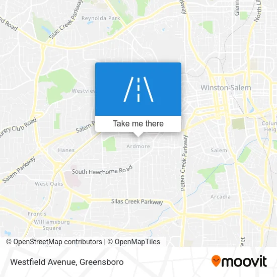 Mapa de Westfield Avenue