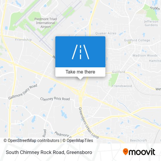 Mapa de South Chimney Rock Road