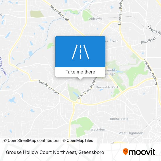 Grouse Hollow Court Northwest map