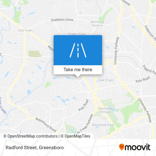 Mapa de Radford Street