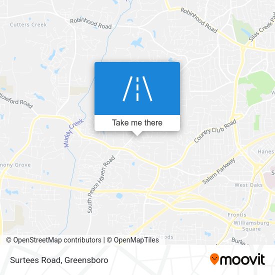 Surtees Road map