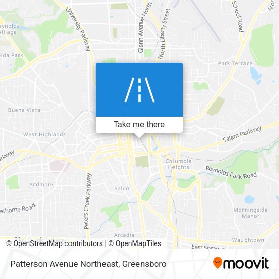 Patterson Avenue Northeast map
