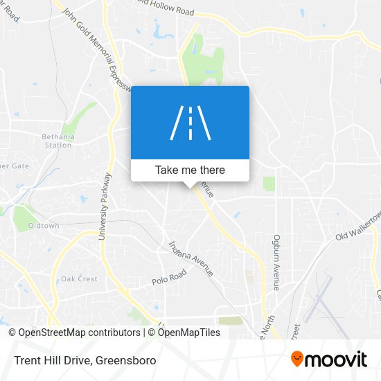 Trent Hill Drive map